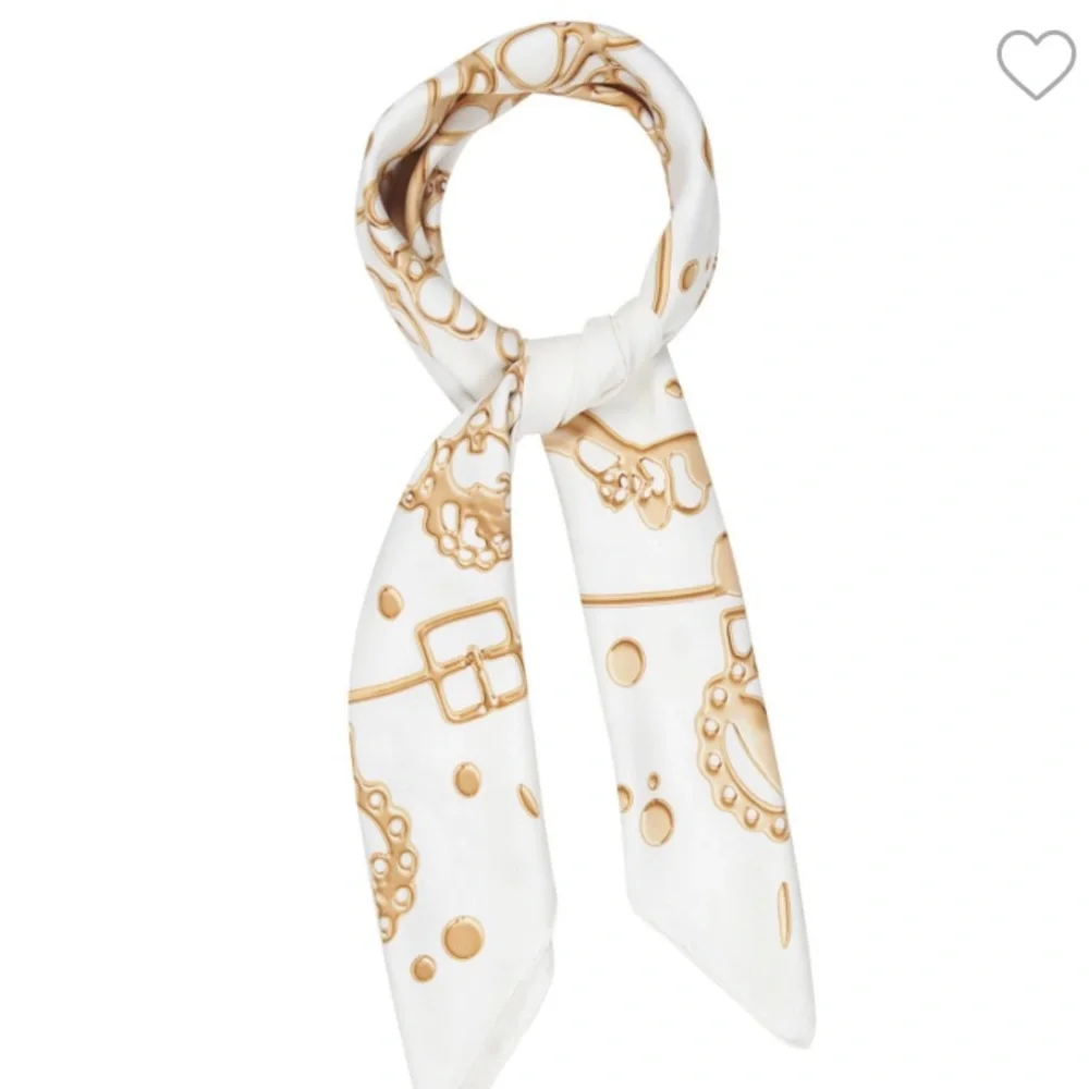 Hermes silk 90cm Cheval Fusion White and Gold Scarf - Picture 11 of 11
